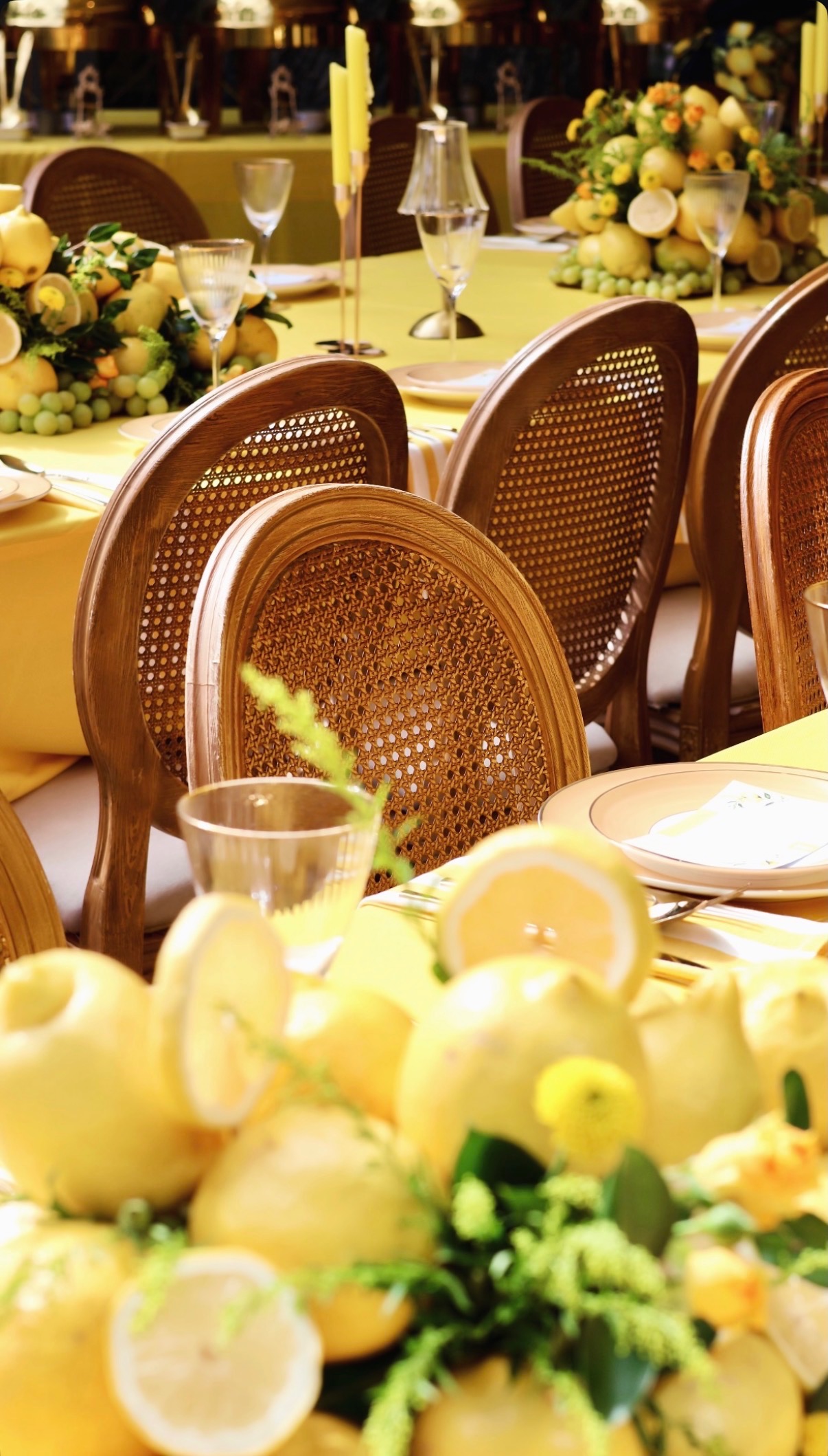 Lemon Centerpiece Detail